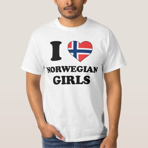 I love Norwegian Girls T_Shirt