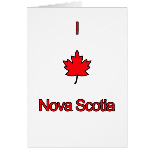 I Love Nova Scotia Cards (Front)