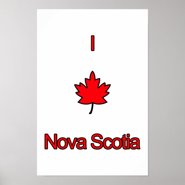 I Love Nova Scotia Poster (Front)
