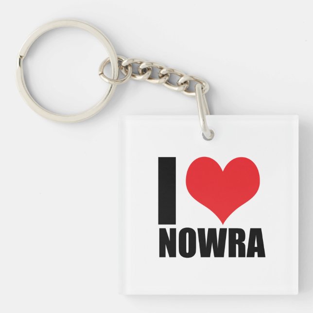 I love Nowra Keychain (Front)