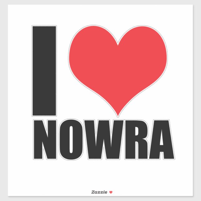 I love Nowra Sticker (Sheet)