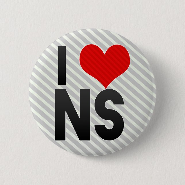 I Love NS Pinback Button (Front)