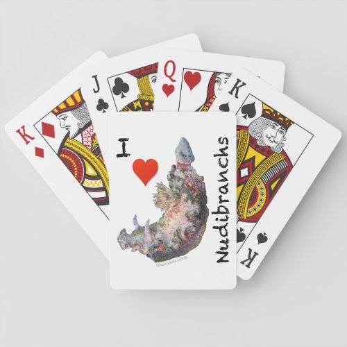 I love Nudibranchs Classic Playing Cards