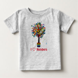 I Love Numbers... I'm A Genius Baby T-Shirt