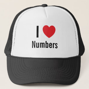 I love Numbers Trucker Hat