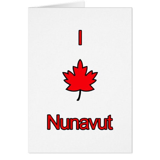 I Love Nunavut Cards (Front)