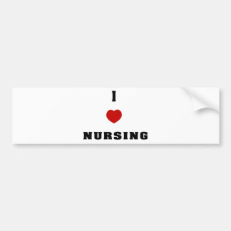 I Love Nursing Bumper Sticker