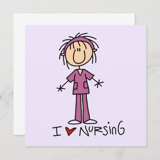 I Love Nursing T-shirts and Gifts (Front/Back)