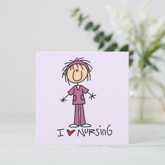 I Love Nursing T-shirts and Gifts (Standing Front)