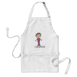I Love Nursing Tshirts and Gifts Adult Apron