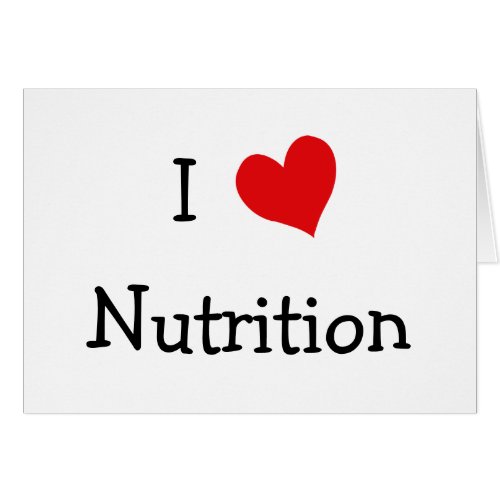 I Love Nutrition