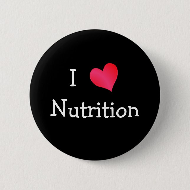 I Love Nutrition Button (Front)