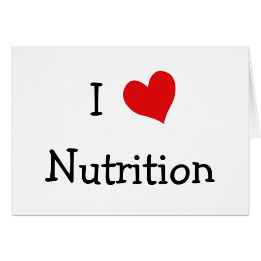 I Love Nutrition Cards (Front Horizontal)