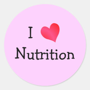 I Love Nutrition Classic Round Sticker