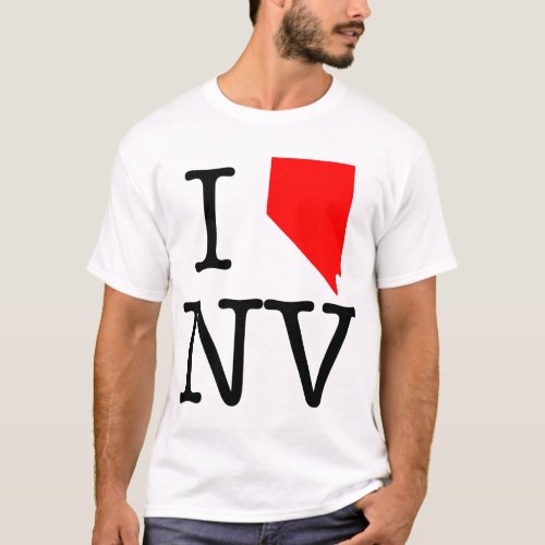 I Love NV Nevada T_Shirt