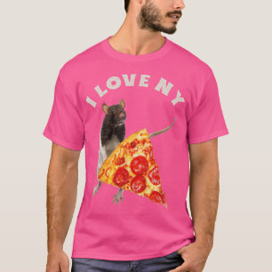 I Love NY Pizza and Mouse lover Pizza Rats Funny D T-Shirt