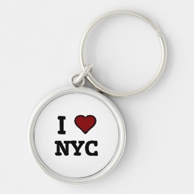 I Love NYC heart Keychain (Front)