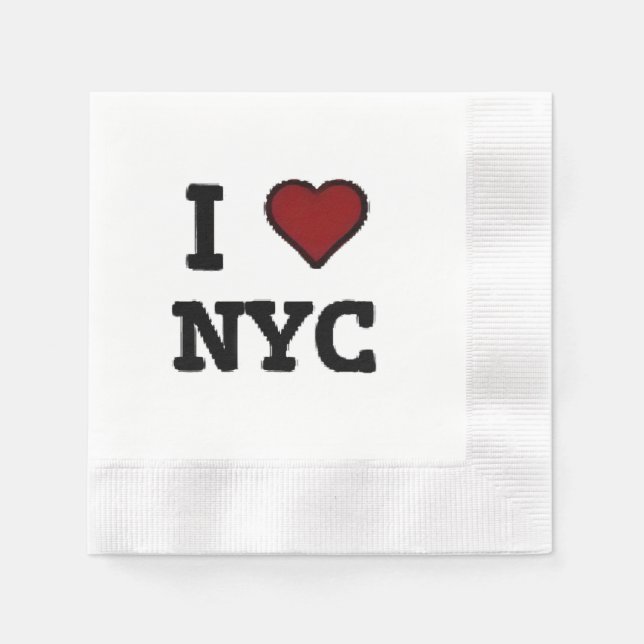 I Love NYC heart Napkins (Front)
