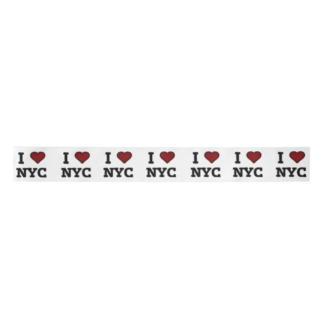 I Love NYC heart Satin Ribbon (Front)
