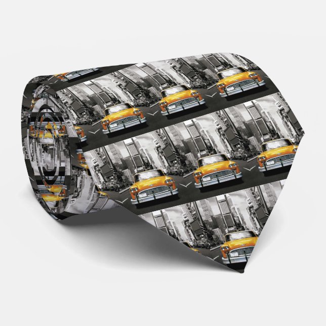 I Love NYC - New York Taxi Neck Tie (Rolled)