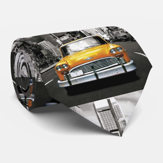 I Love NYC - New York Taxi Neck Tie (Rolled)