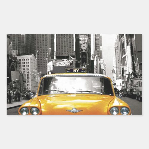 I Love NYC _ New York Taxi Rectangular Sticker