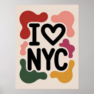 I love nyc pop art poster