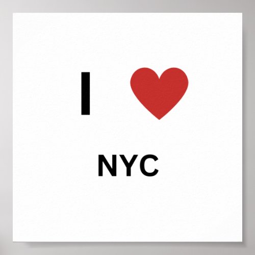 I love NYC Poster
