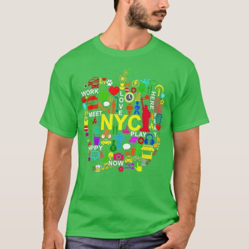 I LOVE NYC s NEW YORK CITY BIG APPLE  T_Shirt