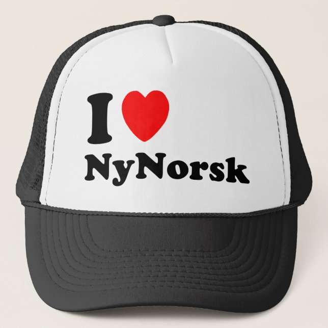 I love Nynorsk Trucker Hat (Front)