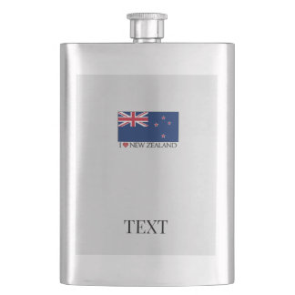 I Love NZ Classic Flask