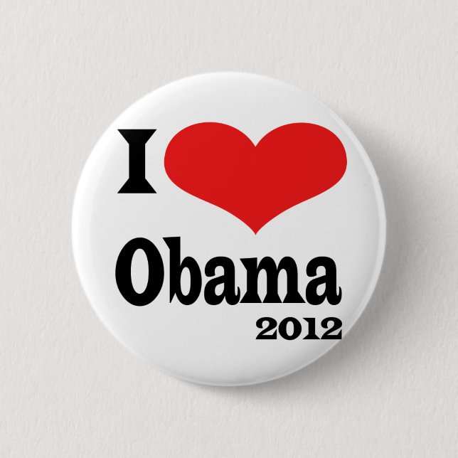 I Love Obama4x4 Pinback Button (Front)