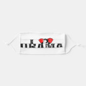 I Love Obama Adult Cloth Face Mask (Front, Folded)