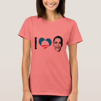 I Love Obama blue plain T-Shirt