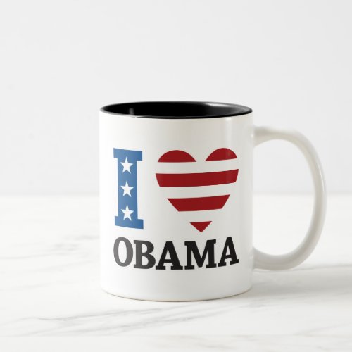 I Love Obama Mug