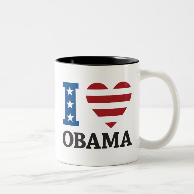 I Love Obama Mug (Right)