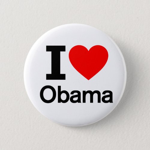 I Love Obama Pinback Button