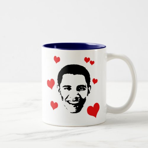 I Love Obama Two_Tone Coffee Mug