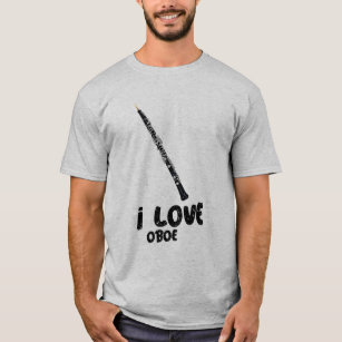 I Love Oboe quote Oboist   T-Shirt