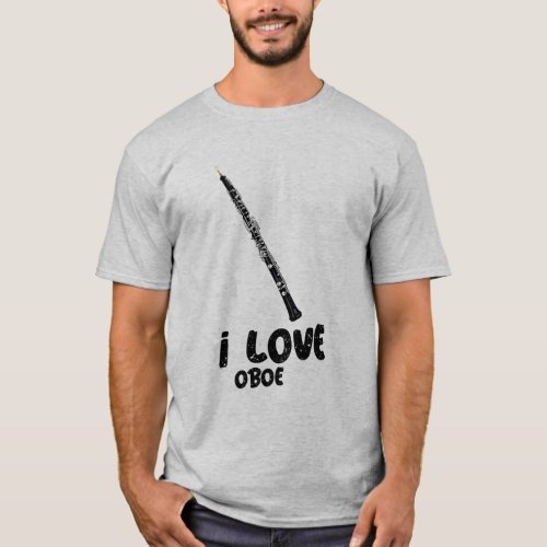 I Love Oboe quote Oboist   T_Shirt