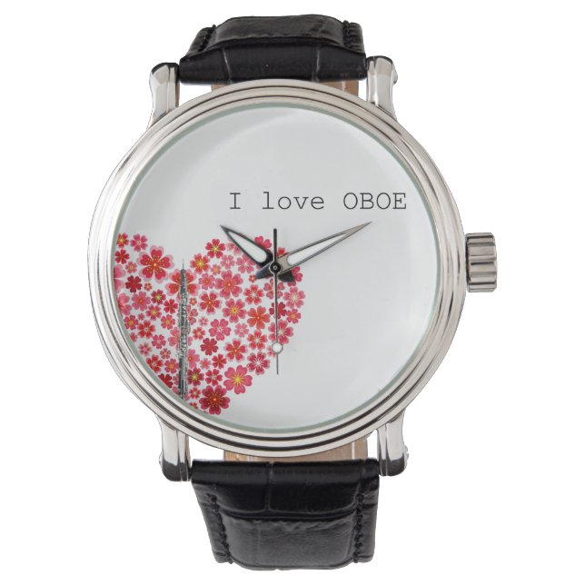 I love OBOE Watch　オーボエの腕時計 Watch (Front)
