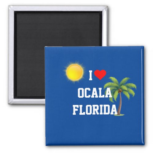 I Love Ocala Florida Magnet