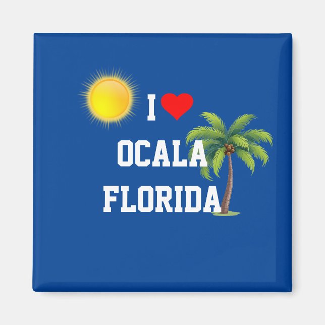I Love Ocala, Florida Magnet (Front)