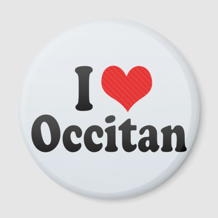 I Love Occitan Refrigerator Magnet