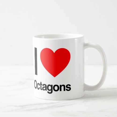 i love octagons coffee mug