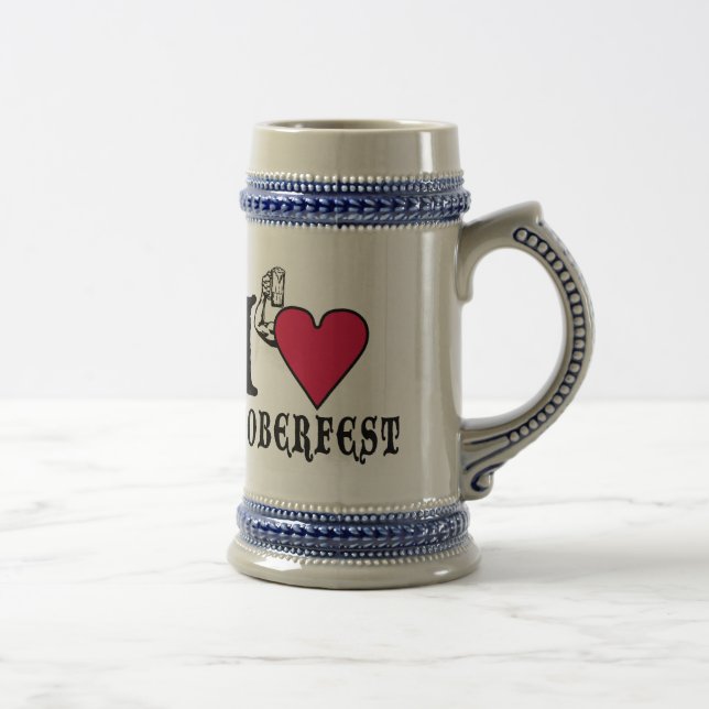 I love Octoberfest Beer Stein (Right)
