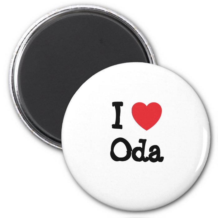 love Oda heart T Shirt Magnets