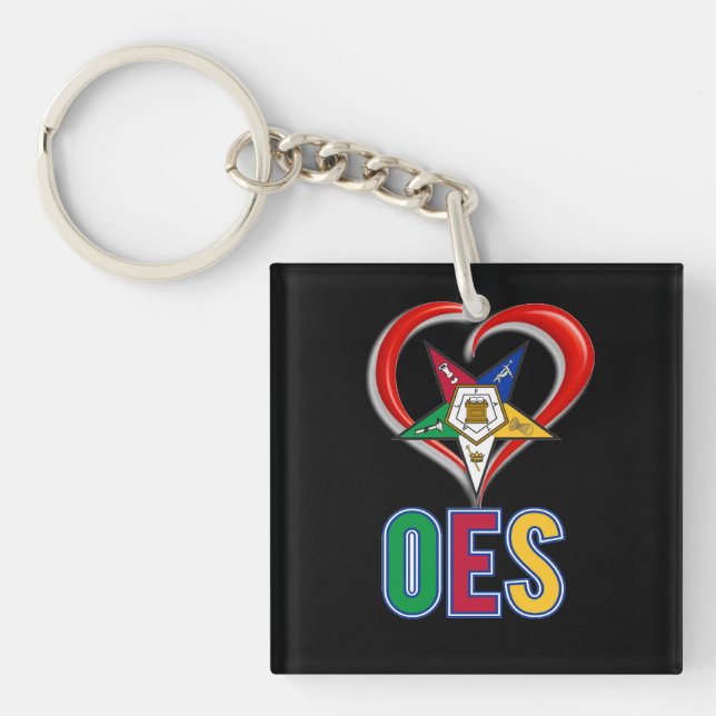 I Love OES Keychain (Front)