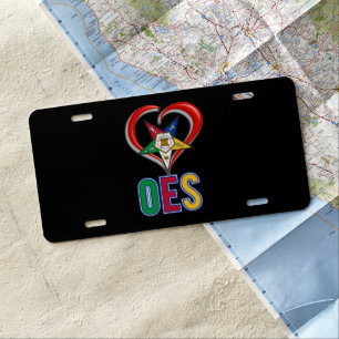 I Love OES License Plate