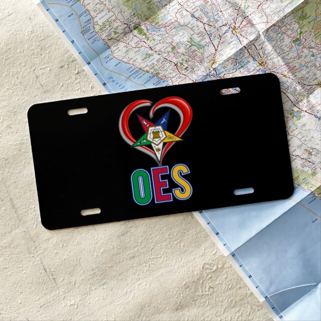 I Love OES License Plate (In Situ)